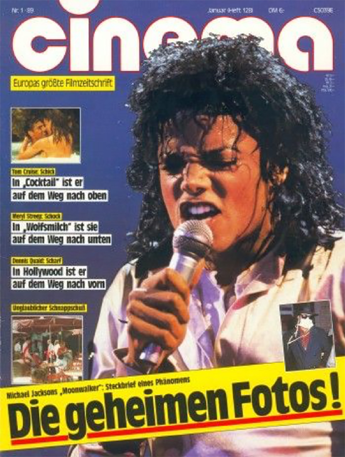Cinema Magazine In Germany Featured Photos From ‘Moonwalker’