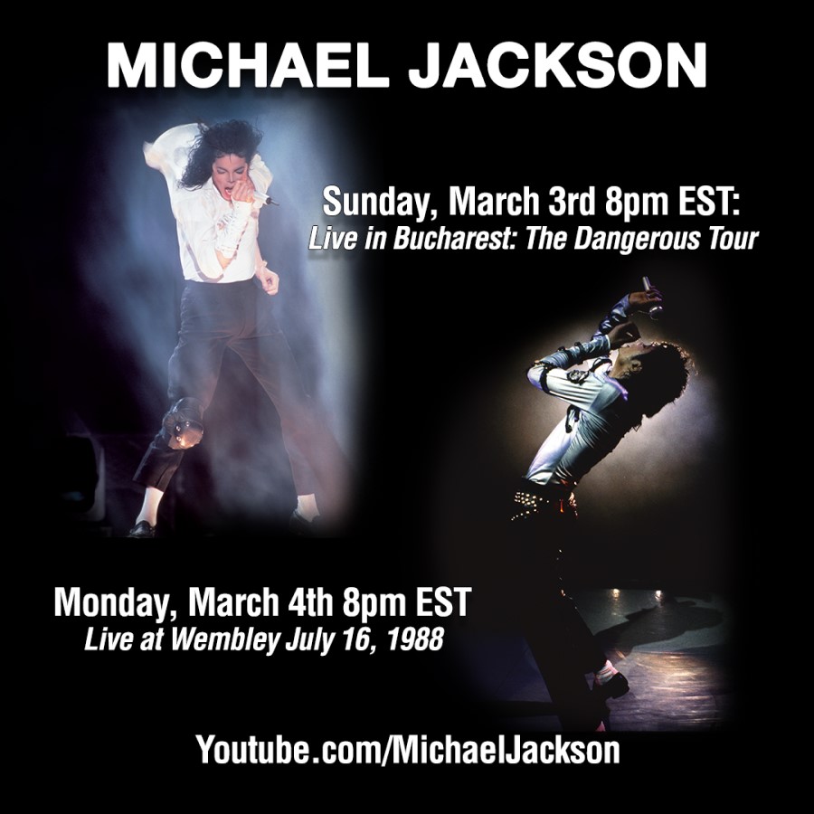 Michael Jackson Live in Bucharest and Live at Wembley Stadium on YouTube