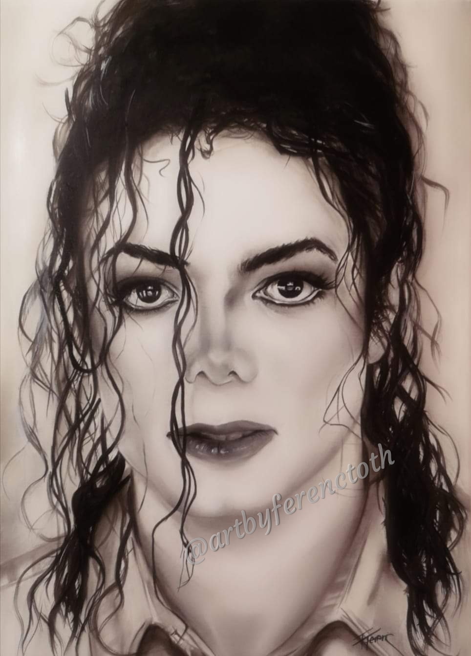 Michael Jackson Art By Ferenc Tóth