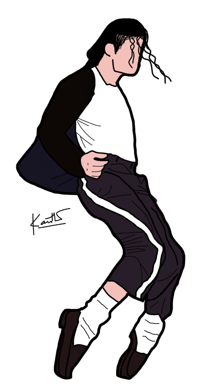 Michael Jackson Toe Stand illustration