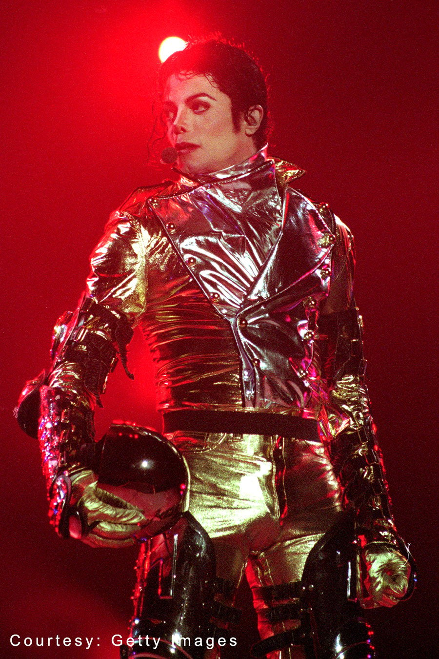 Michael Jackson performs in Auckland, New Zealand, on HIStory World Tour November 10, 1996