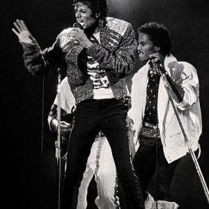 Michael Jackson performs in concert circa 1983