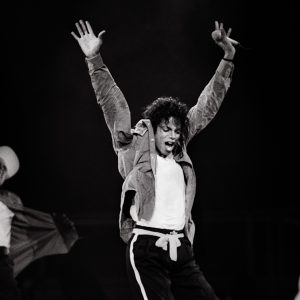 Michael Jackson performs during his Bad World Tour.