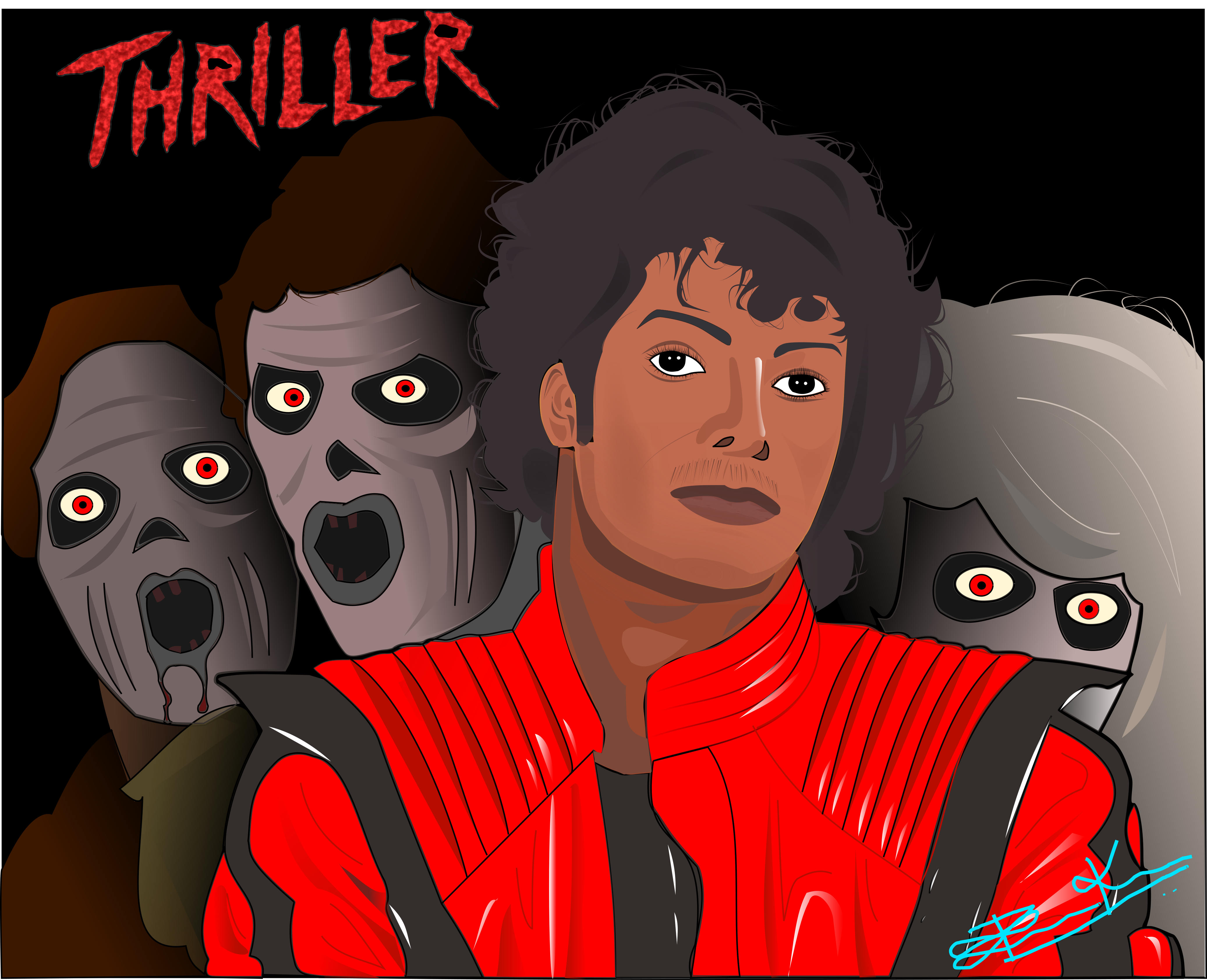 Thriller digital illustration
