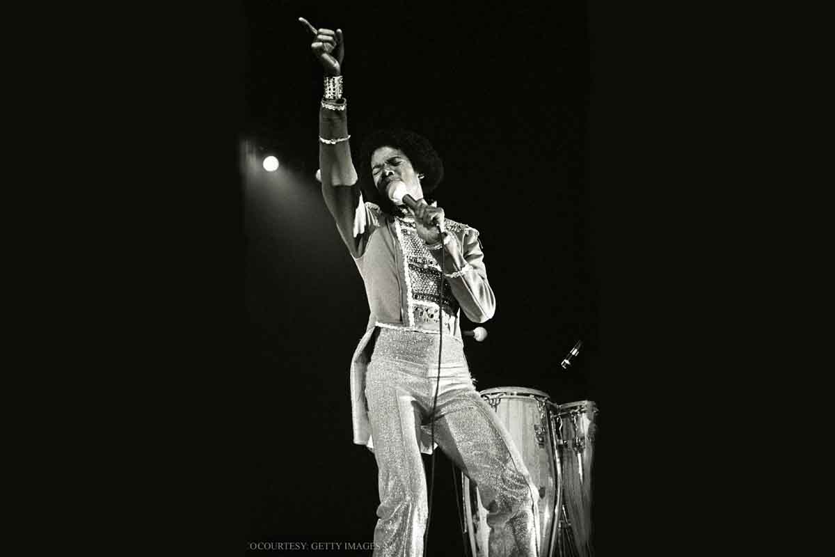 Michael Jackson performs at Carre Theatre in The Netherlands during The Jacksons Destiny World Tour February 26, 1979