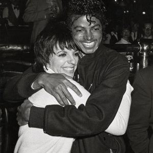 Michael Jackson and Liza Minnelli at her concert series at Universal Amphitheatre April 9, 1983