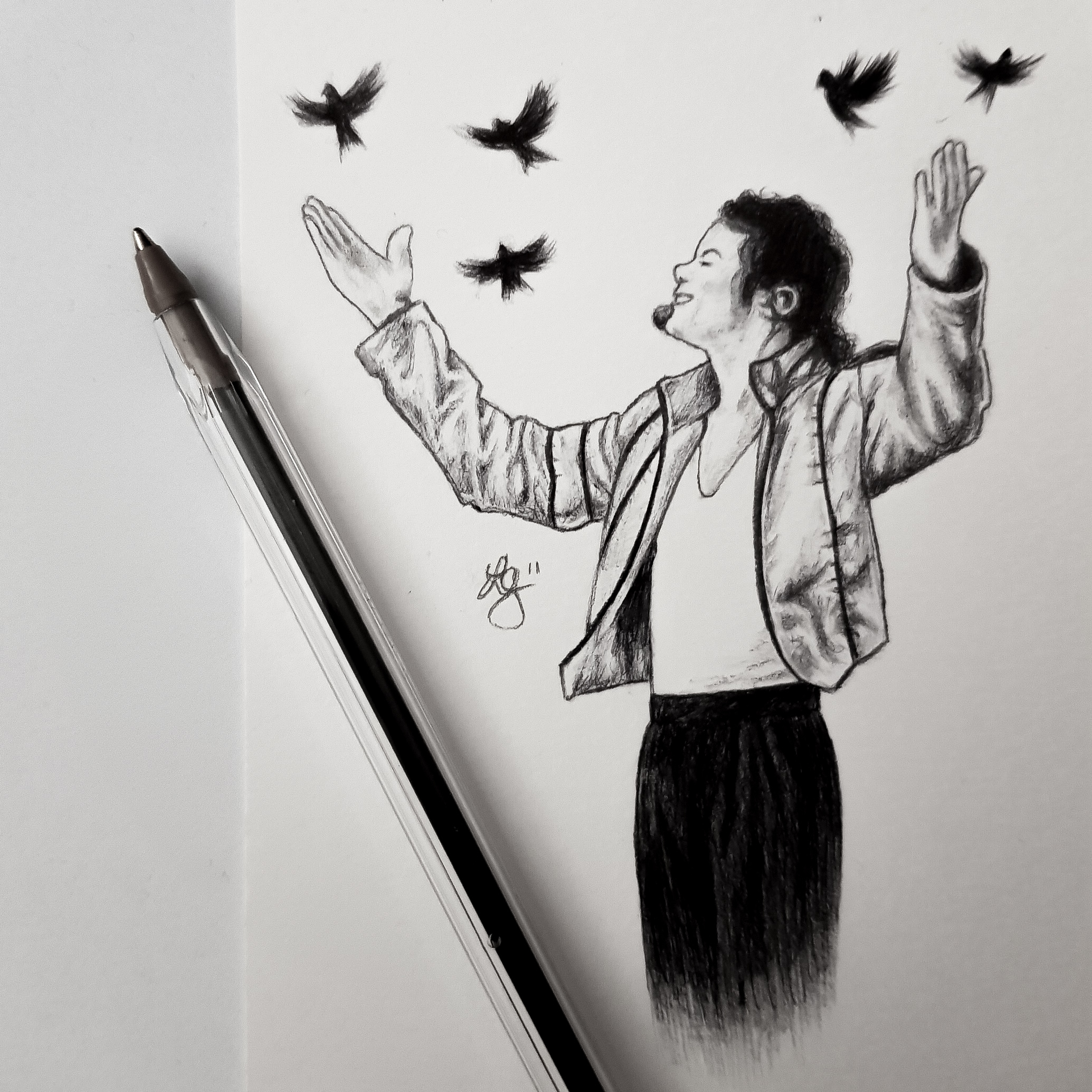 Heal The World, Biro Pen Drawing