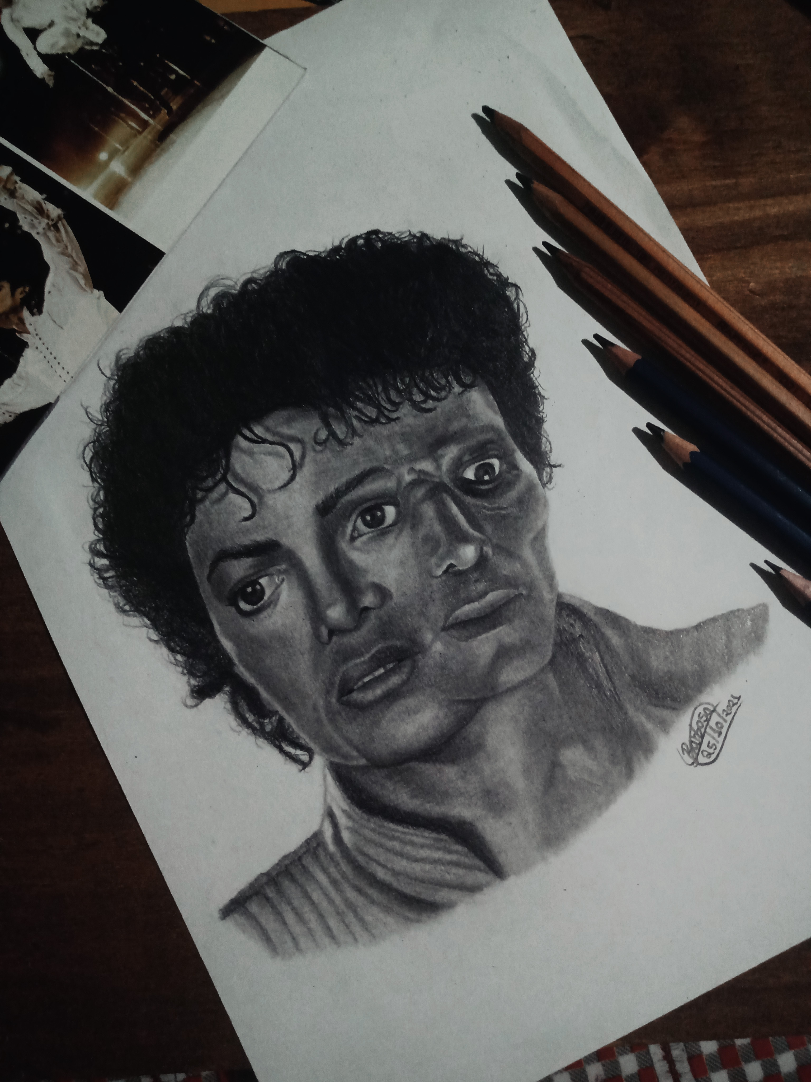 Michael Jackson Thriller Drawing