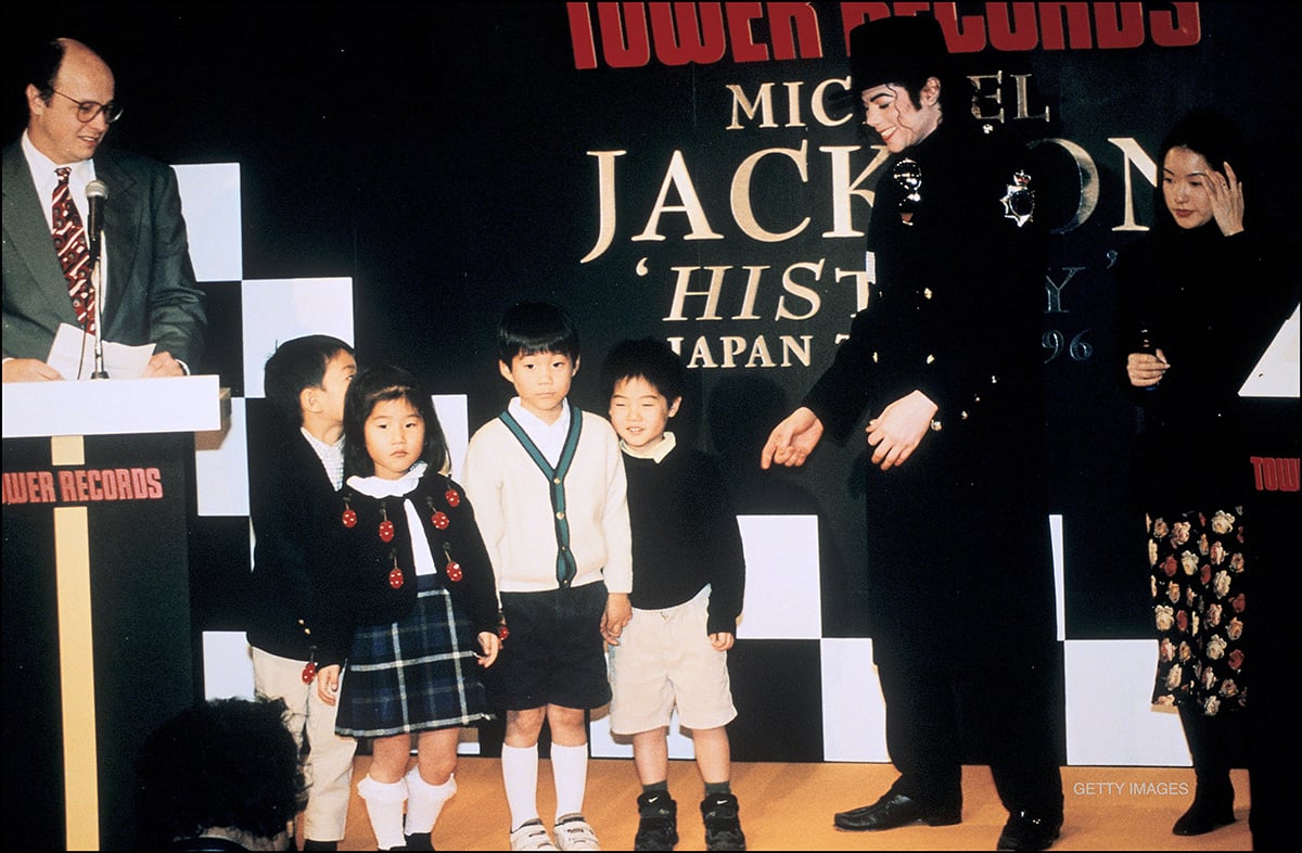 Michael Jackson in Japan in 1996.