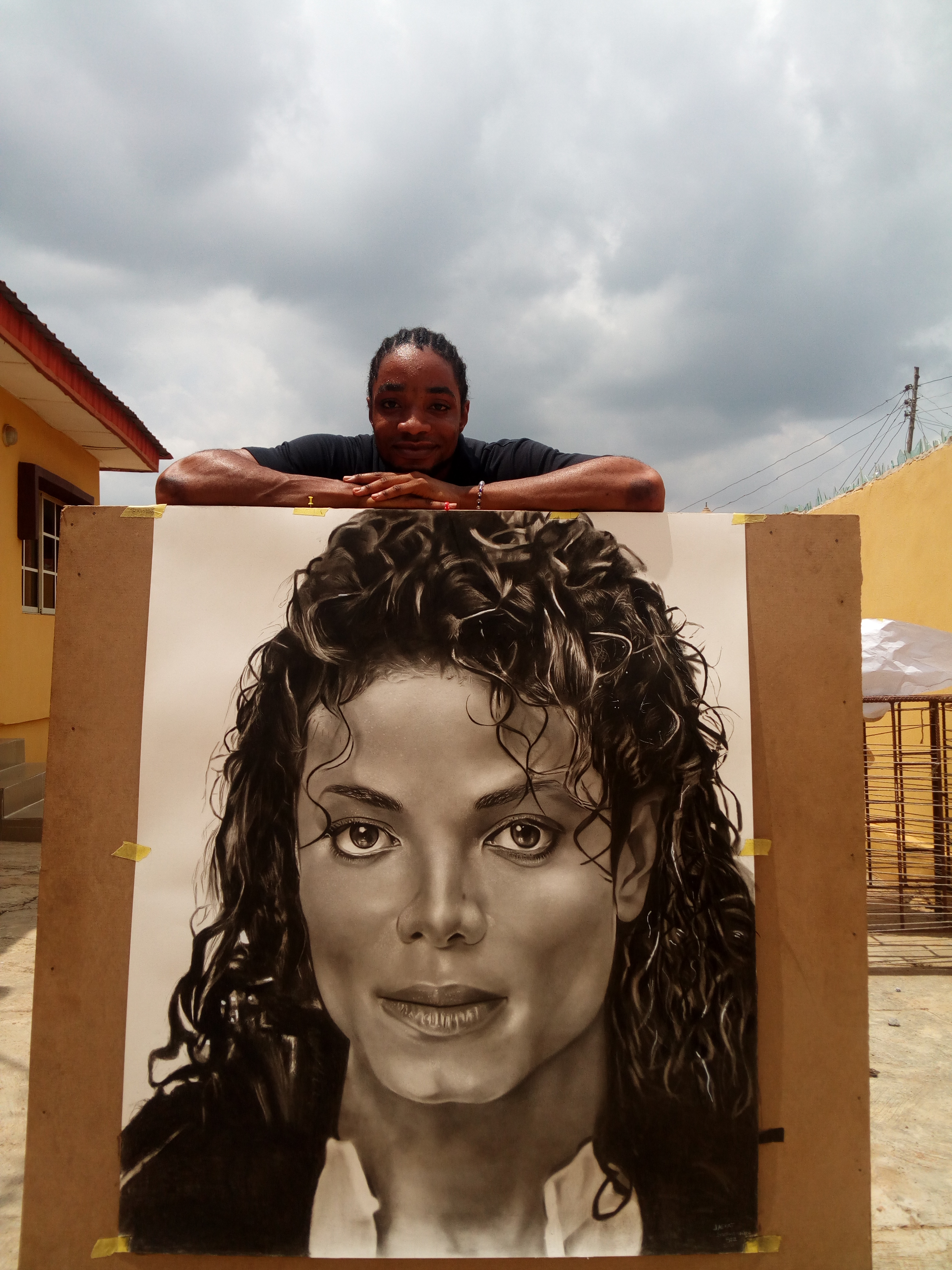 Drawing of Michael Jackson