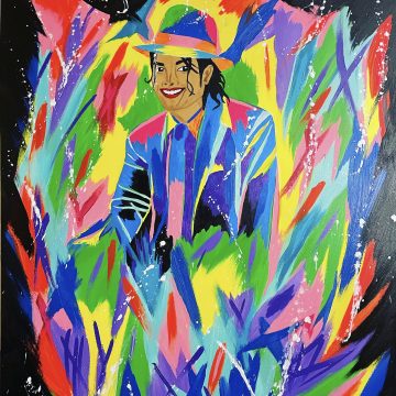 Michael Jackson Abstract Painting