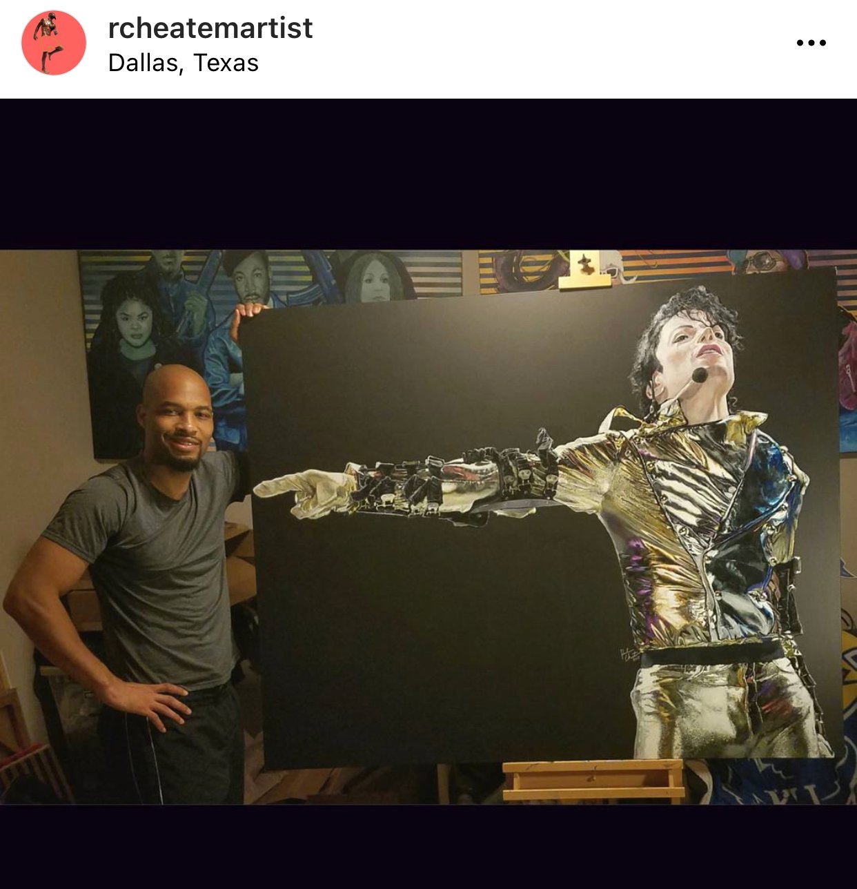 MJ acrylic painting