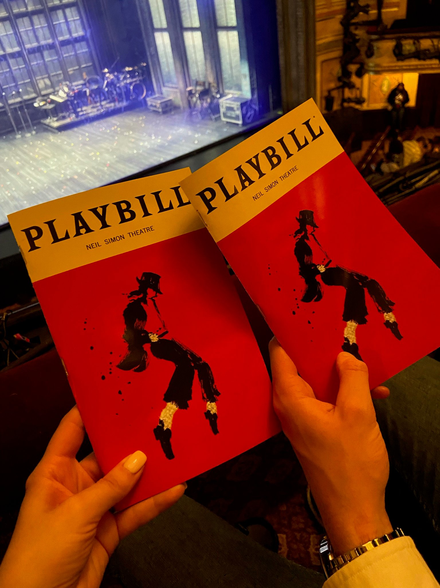 Playbill from MJ The Musical first preview