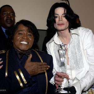 Michael Jackson presents BET Lifetime Achievement Award to James Brown June 24, 2003