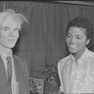 Michael Jackson and Andy Warhol in 1981