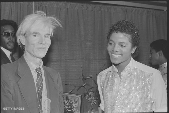 Michael Jackson and Andy Warhol in 1981