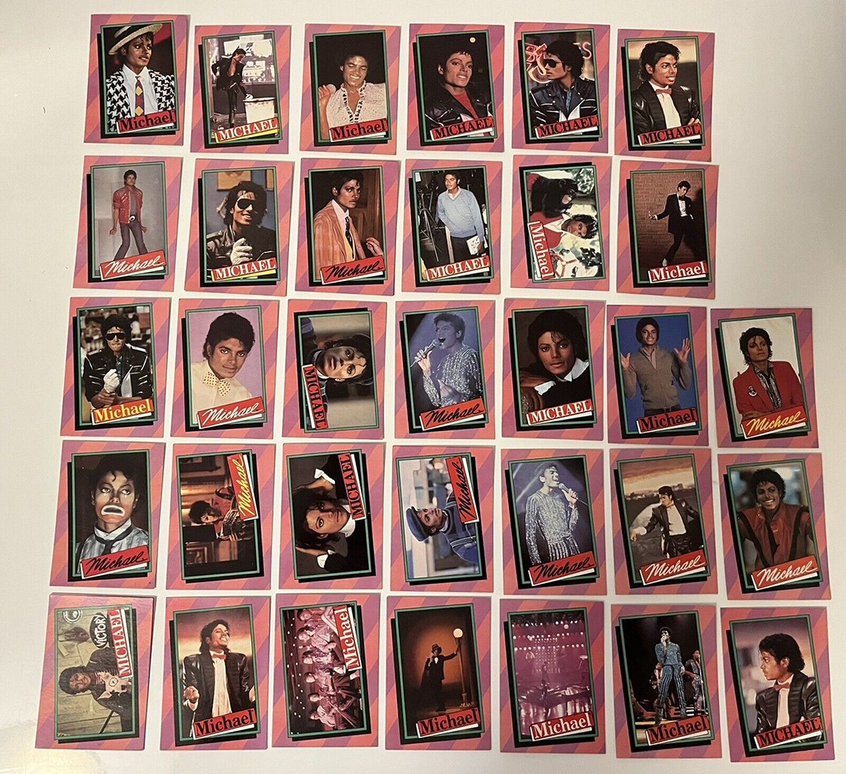 Michael Jackson 1980s Trading Cards