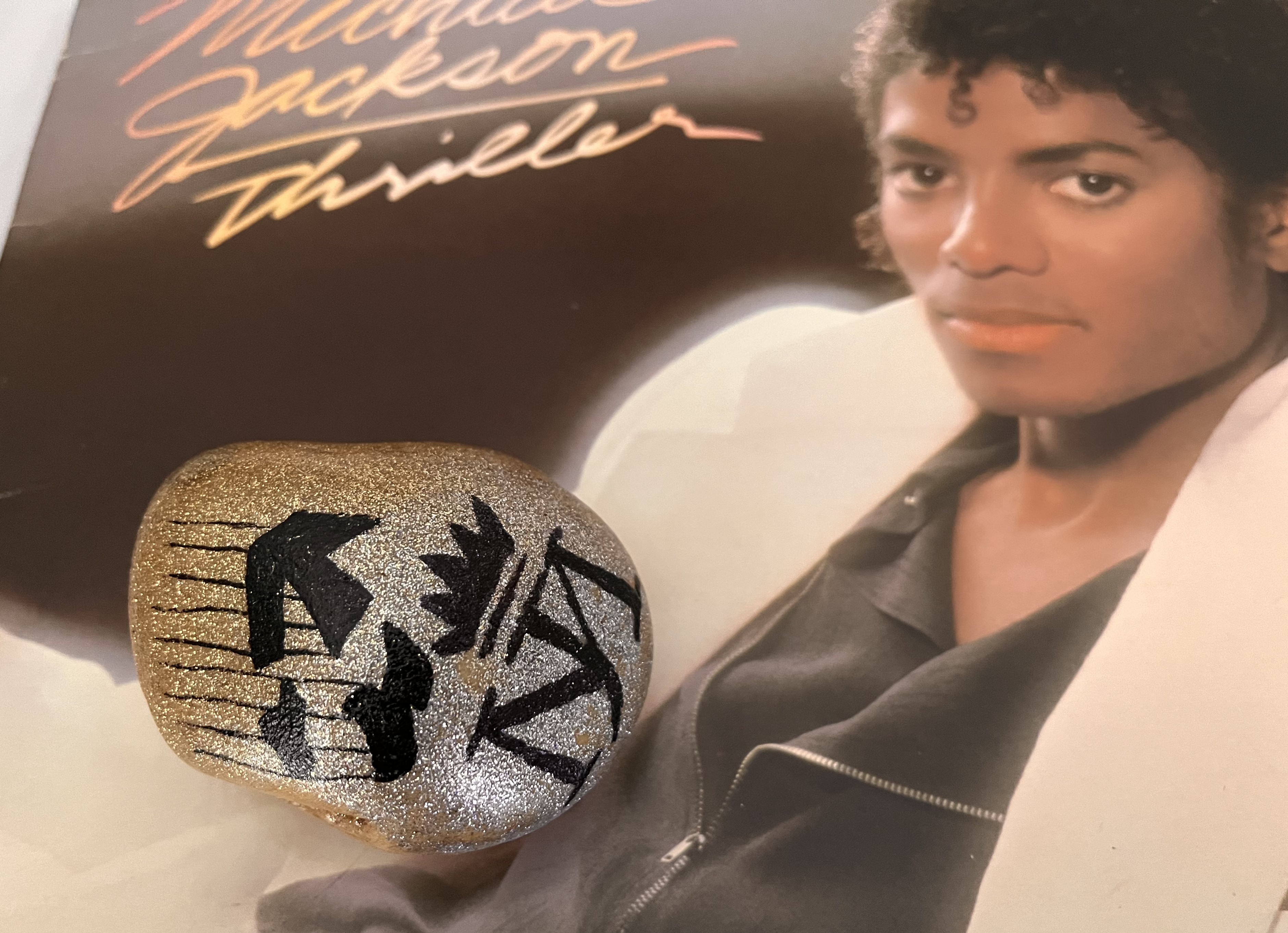 MJ Painted Rock