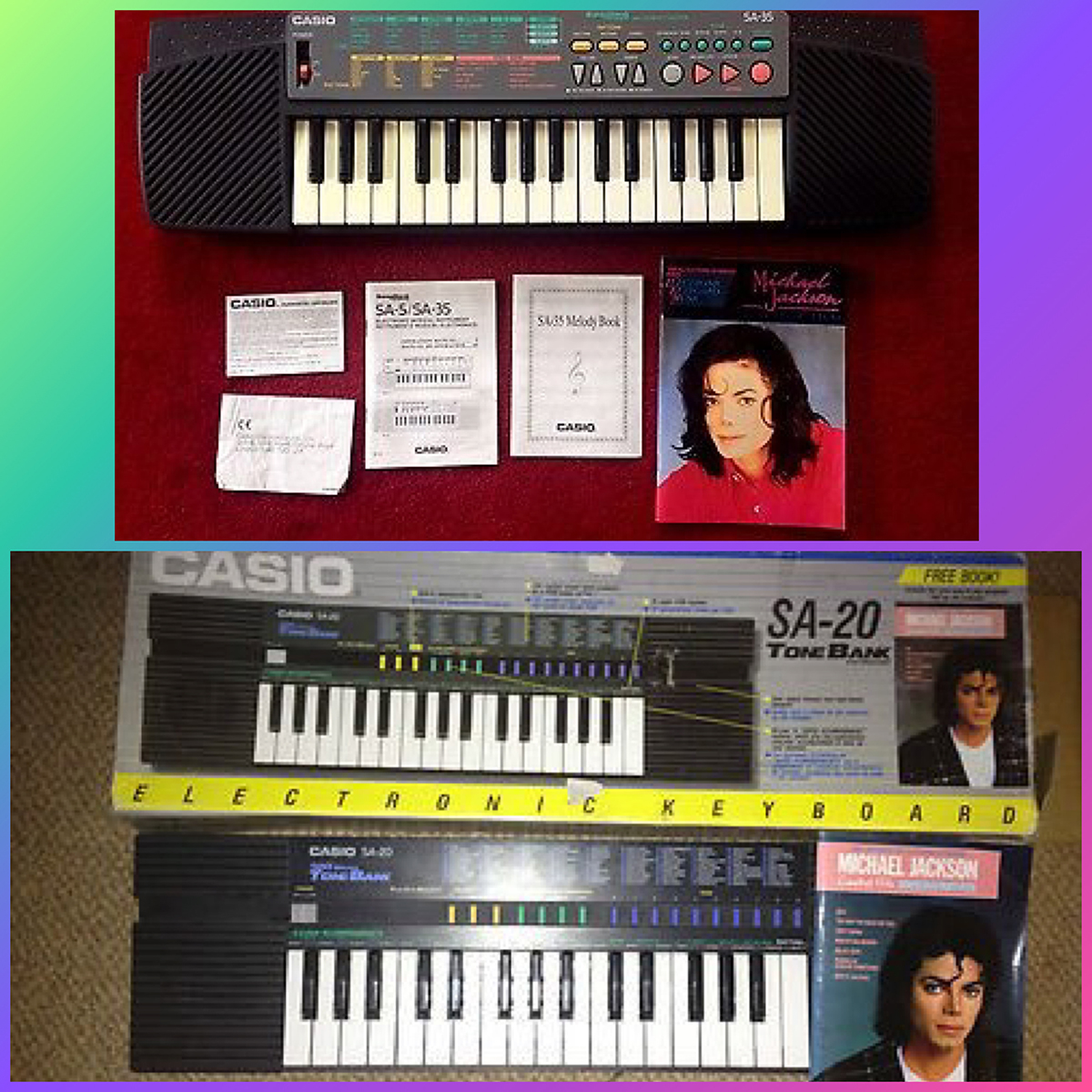 Casio Teamed With MJ To Promote Portable Keyboards