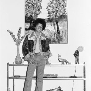 Michael Jackson at home in Los Angeles for Right On! magazine photo shoot April 20, 1972