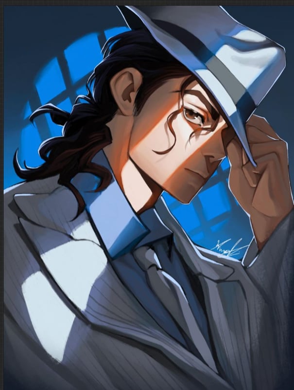 Michael Jackson ‘Smooth Criminal’ Drawing In Anime Style