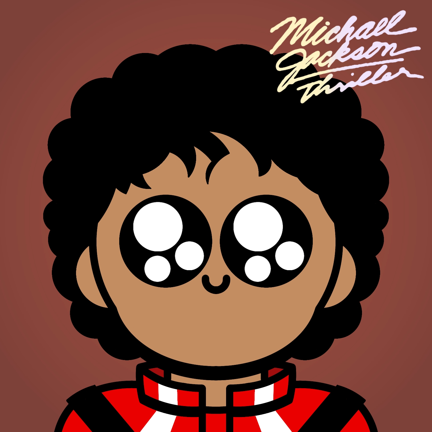 Thriller Album Cover But It’s In Cute Chibi Style