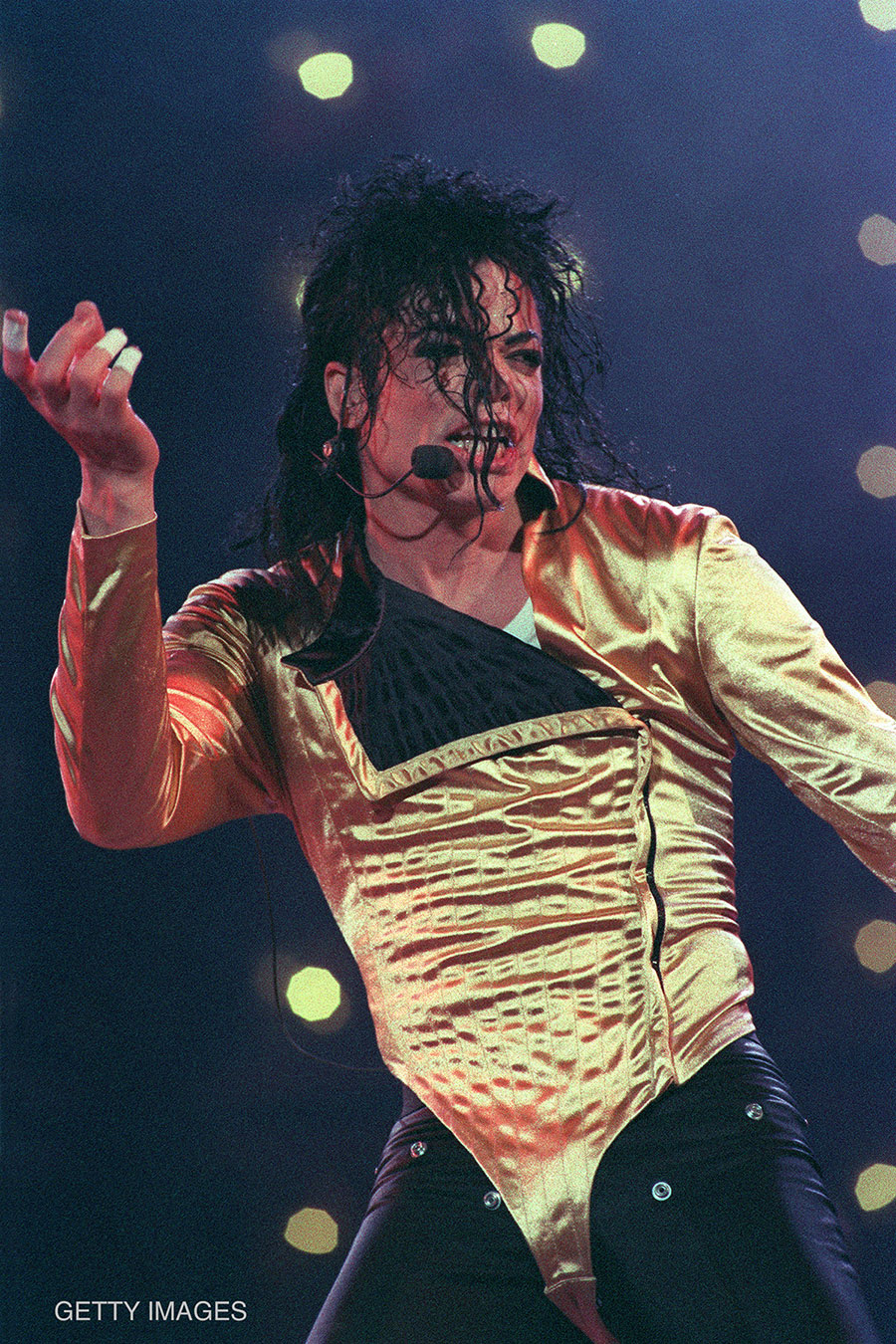 Michael Jackson performs at Tokyo Dome Stadium during Dangerous World Tour December 12, 1992