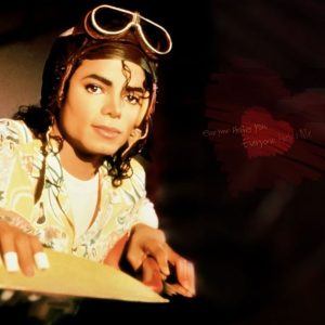 Michael Jackson on the set for the “Leave Me Alone” short film, from the Bad album.