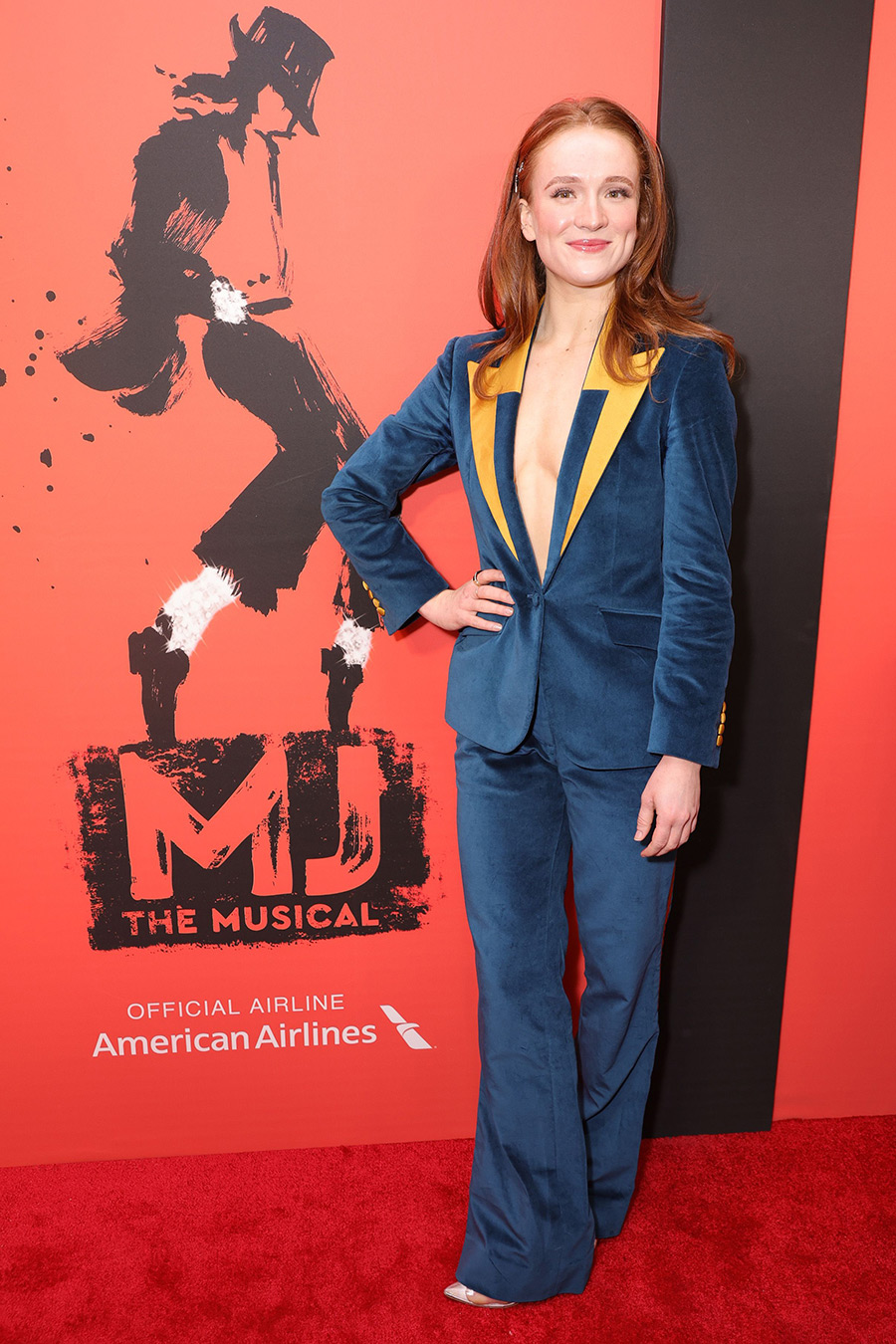 Kali May Grinder attends MJ the Musical opening night in New York, NY, February 1, 2022