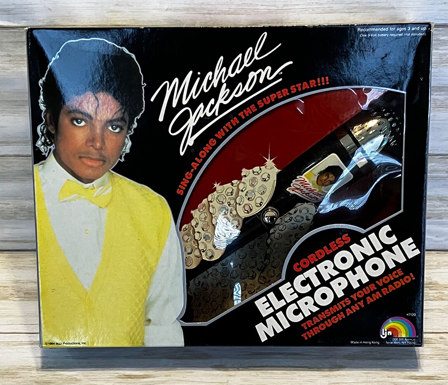 Michael Jackson Electronic Microphone In 1984