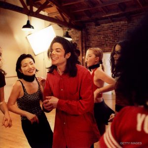 Michael Jackson on set of Blood On The Dance Floor short film