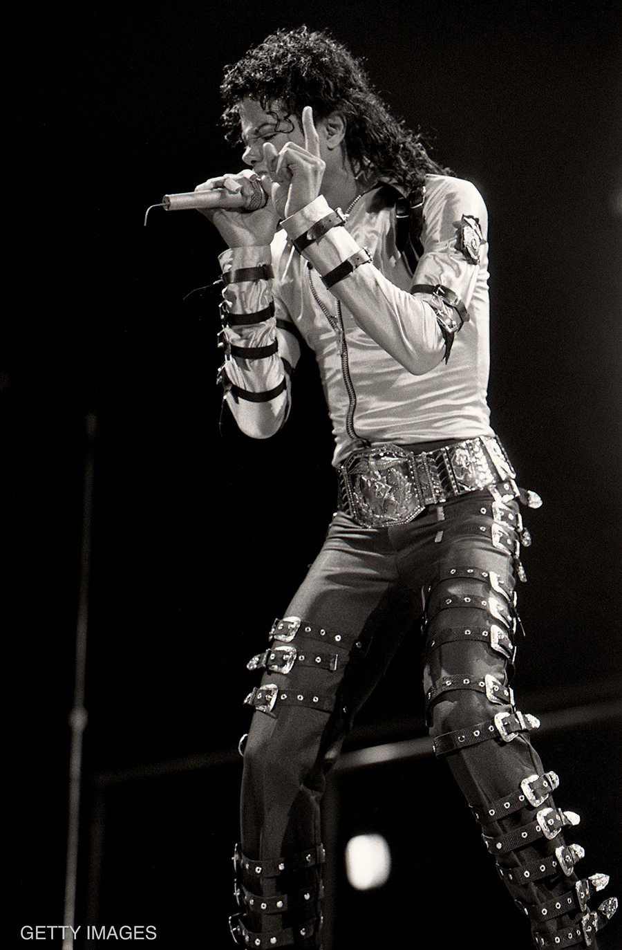 Michael Jackson Performs In Denver During Bad Tour In 1988