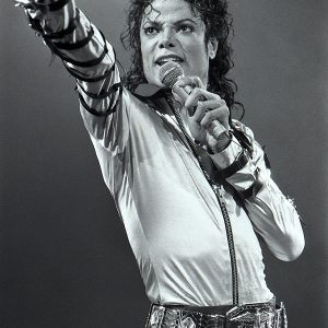 Michael Jackson performs in Denver, Colorado, on Bad Tour March 24, 1988