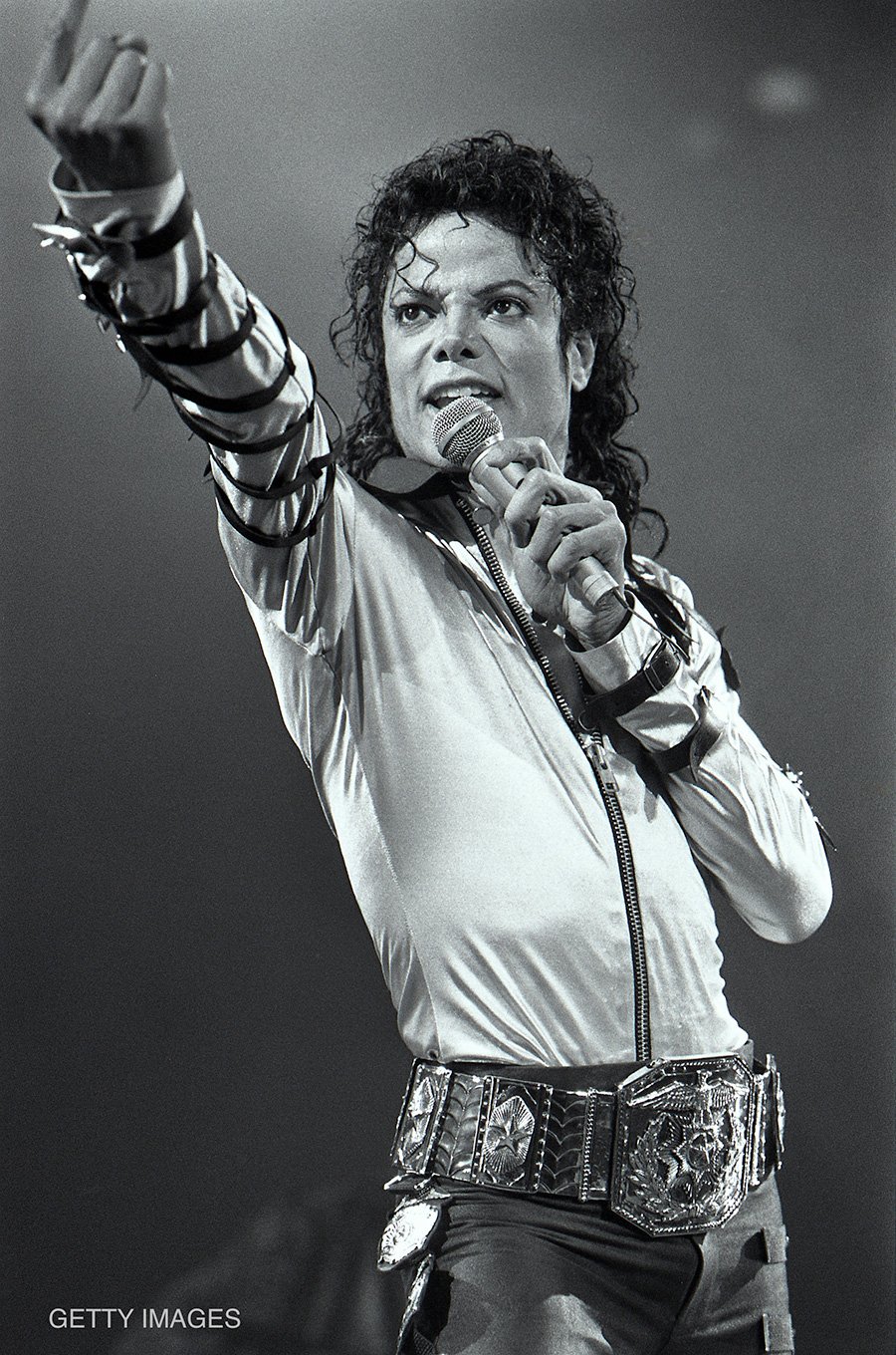 Michael Jackson performs concert in Denver, Colorado on Bad Tour March 24, 1988