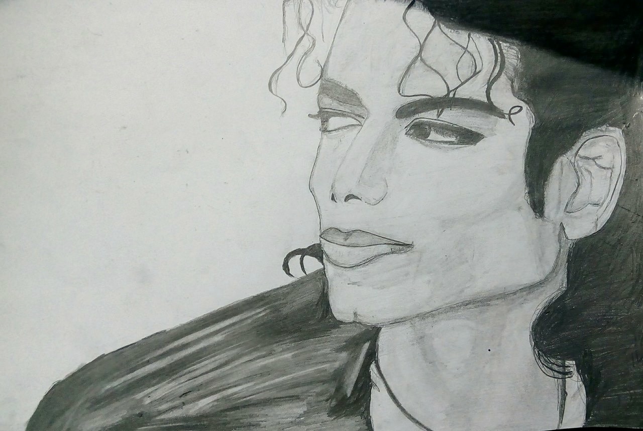 Michael Jackson Pencil Drawing Painting by Inna Bredereck - Pixels