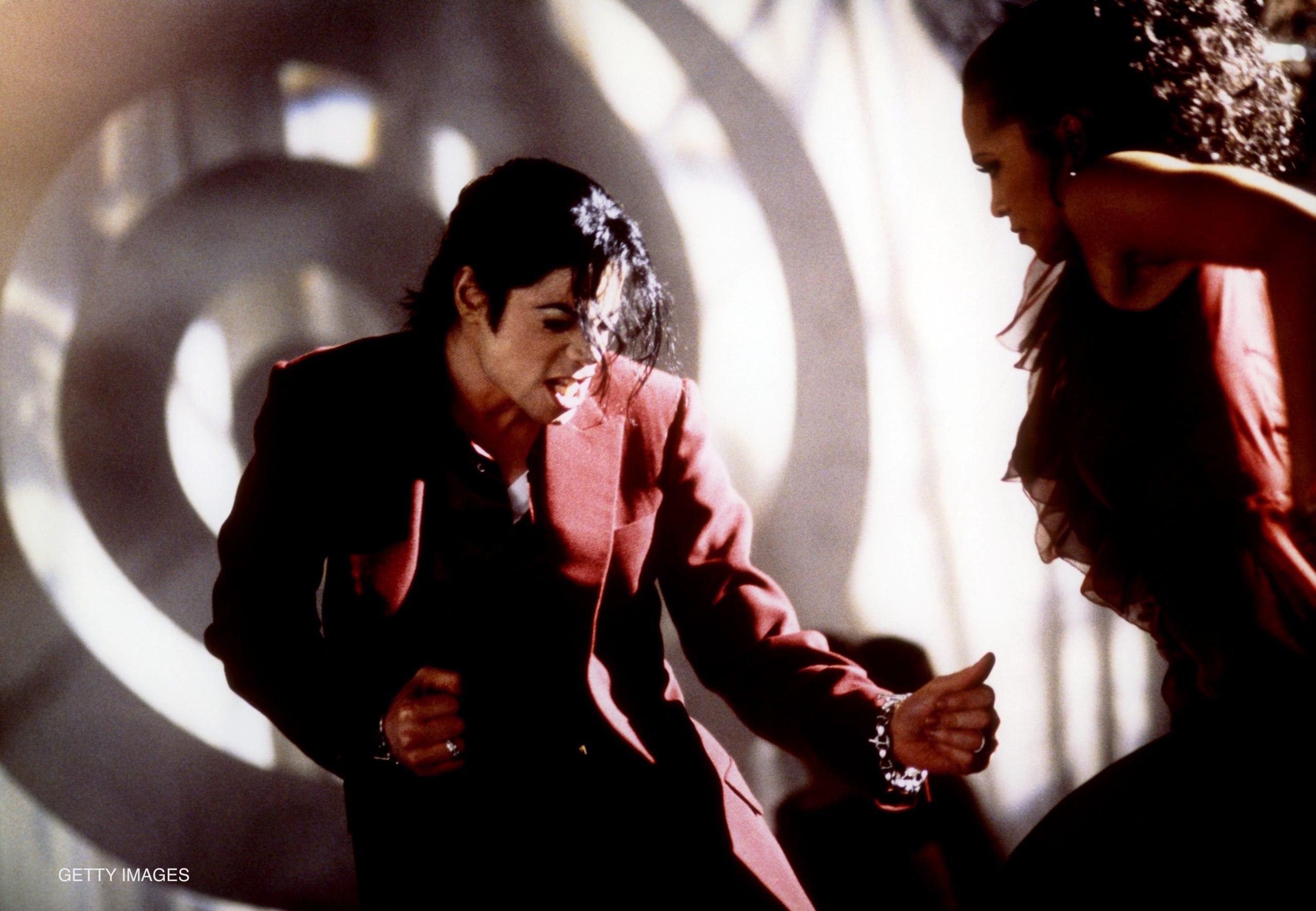 Michael Jackson on set of Blood On The Dance Floor short film February 1997