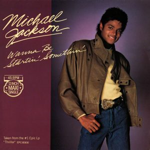 Michael Jackson Wanna Be Startin' Somethin' 12-inch maxi single cover artwork