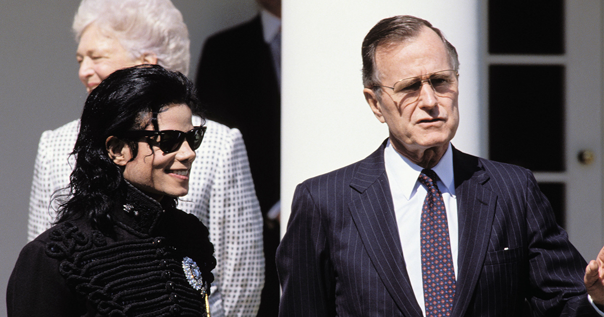 Michael Jackson Was Honored With Points Of Light Award In 1992