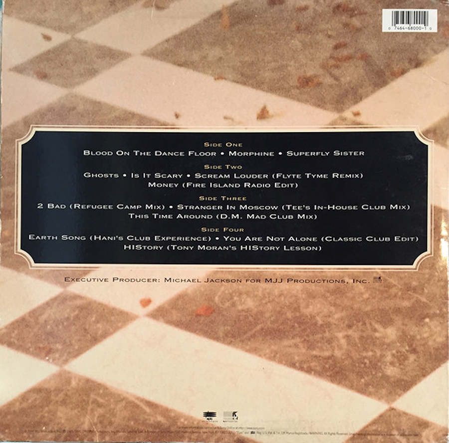 Blood on the Dance Floor: HIStory in the Mix album back cover