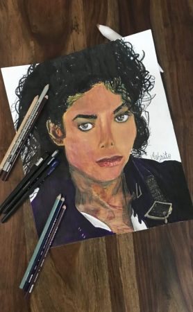 Michael Jackson’s coloured portrait - Michael Jackson Official Site