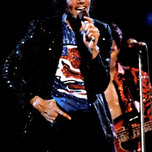 Michael Jackson performs during Victory Tour in 1984