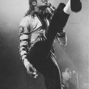 Michael Jackson performs during Bad Tour
