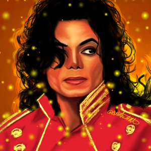 A Regal Fan Portrait Of Michael Jackson