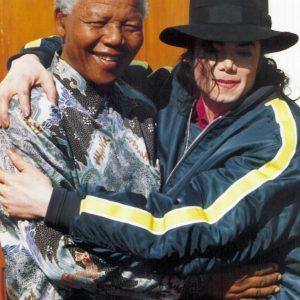 Michael Jackson and Nelson Mandela in South Africa July 1996