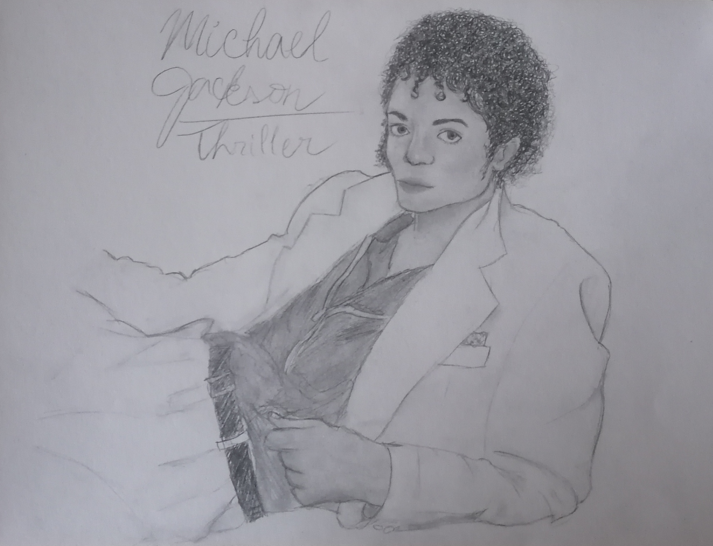 drawing of michael jackson thriller