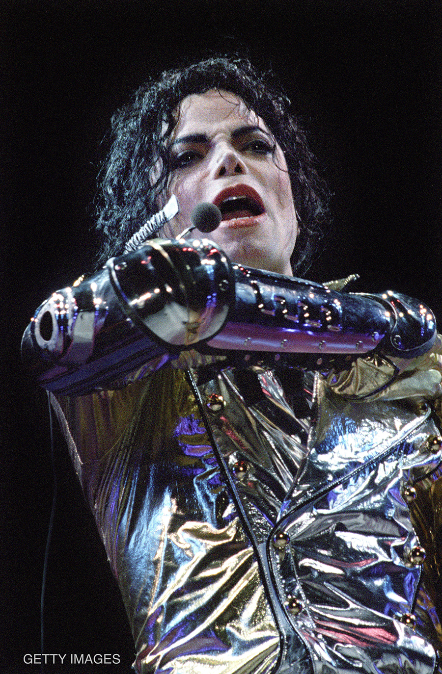 Michael Jackson performs in Amsterdam during HIStory World Tour September 28, 1996