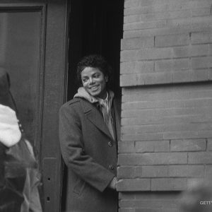 Michael Jackson on set to film short film for Bad 1986
