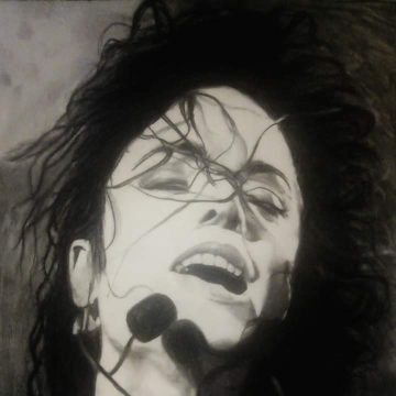 Drawing of Michael Jackson