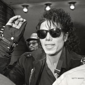 Michael Jackson on set of short film for Bad 1986 Origin Date: November 1, 1986