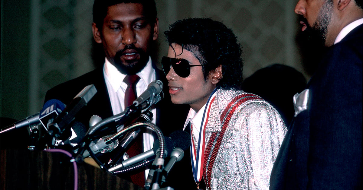 Michael Jackson At Press Conference In 1980s - Michael Jackson Official ...